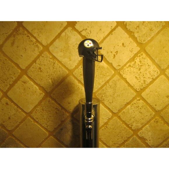 Pittsburgh Steelers Beer Tap Handle Team Football Keg Kegerator Wood Super Bowl - Picture 1 of 6